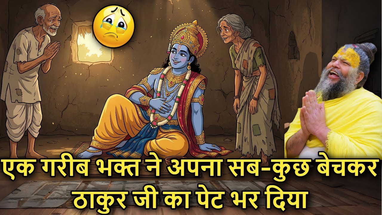 🙏🕊️ Ek Gareeb Bhakt 🥺 Ne Apna 💸 Sab Kuch Bechkar 🐚 Thakur Ji Ka Pet Bhar Diya!