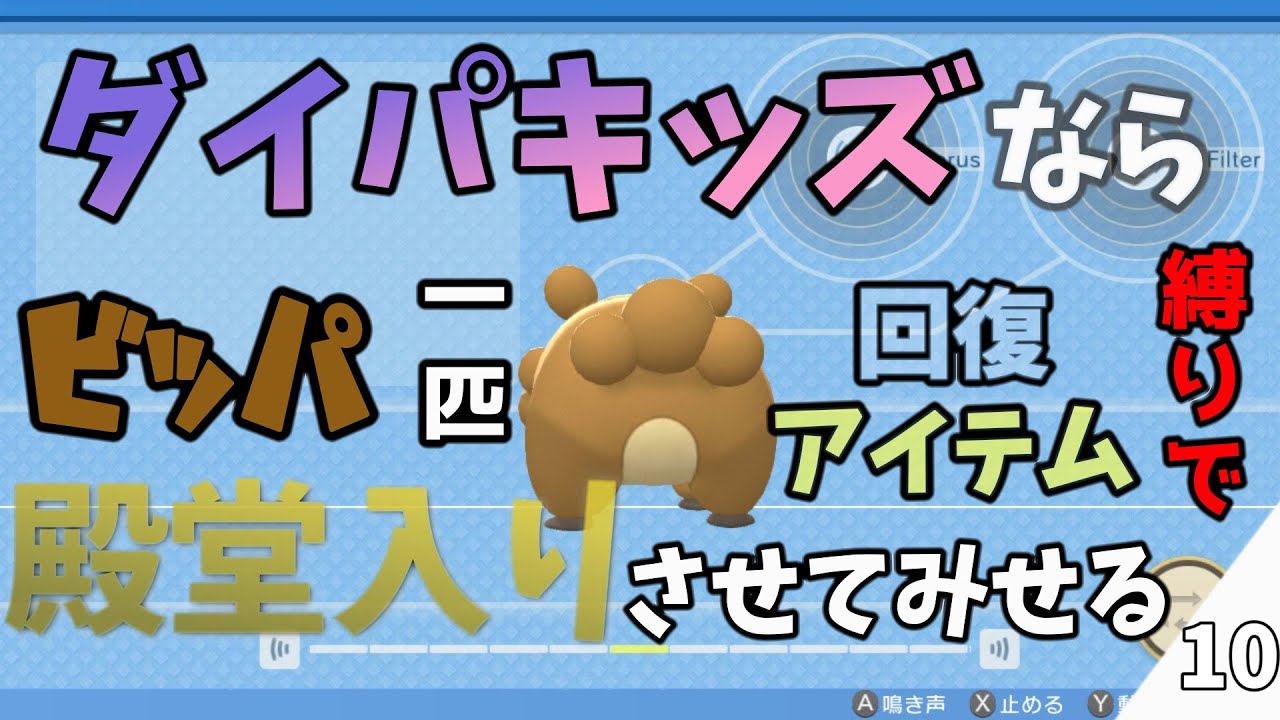 ポケモンbdsp ダイパキッズならビッパ1匹 回復 アイテム縛りで 殿堂入りさせてみる 10 しらも Youtube
