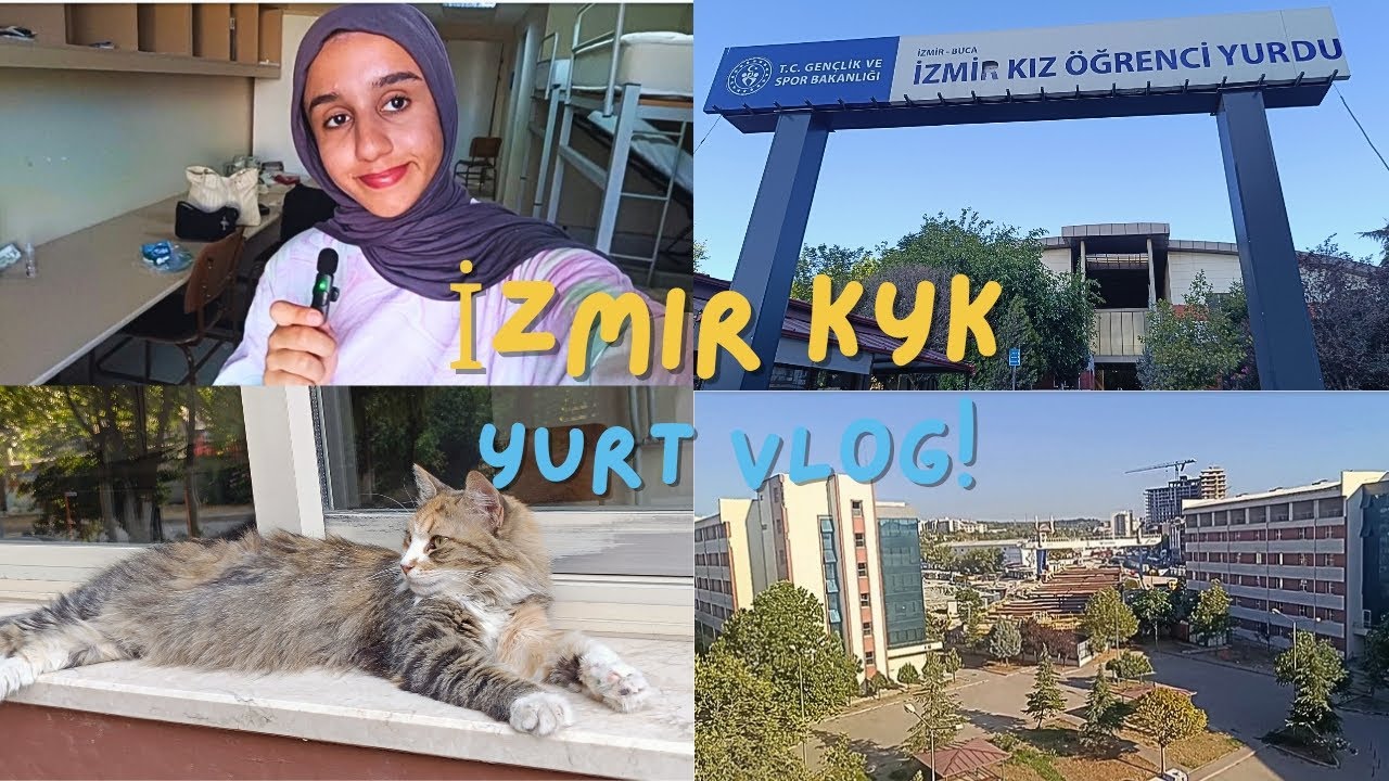 İZMİR KYK KIZ YURDU VLOG!ODALAR, ÇALIŞMA ALANLARI, YATAKLAR VE YURT HAKKINDA HER AYRINTI♡