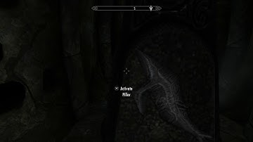 Skyrim Special Edition - Under Saarthal: 1st Gate Lever Pillar Puzzle (Symbol Behind) Gameplay