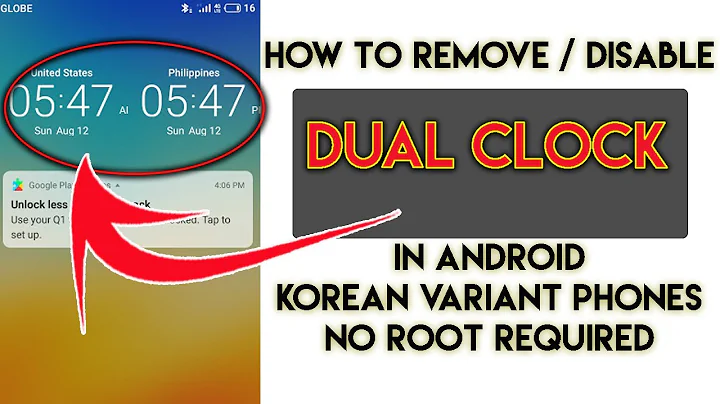 How to Remove / Disable Dual Clock in Lock Screen for LG 40 50 Velvet Phone Android NO ROOT Required