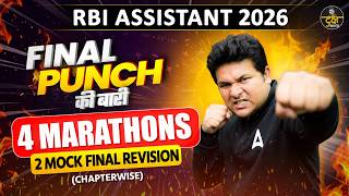 RBI Assistant 2026 Quant | Quant Mock Final Revision | Final Punch | By Shantanu Sir