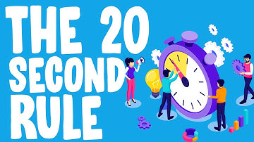 Use Laziness To Your Advantage - The 20 Second Rule | The.B