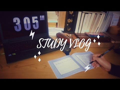 Study from 1a.m. to 7a.m. | night owl studies | time-lapse