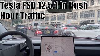 Can FSD 12.5.1 Handle Busy Rush Hour Traffic