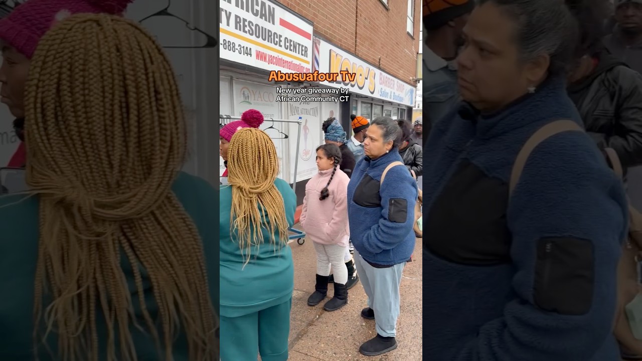 New year giveaway by African Community Resource Center in CT