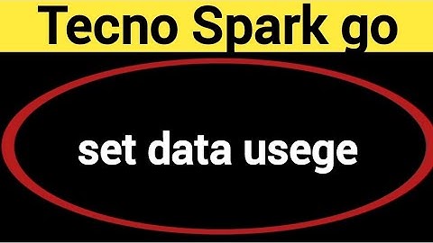 How to set data usege Tecno Spark go 2024, data limit Kaise lagaen