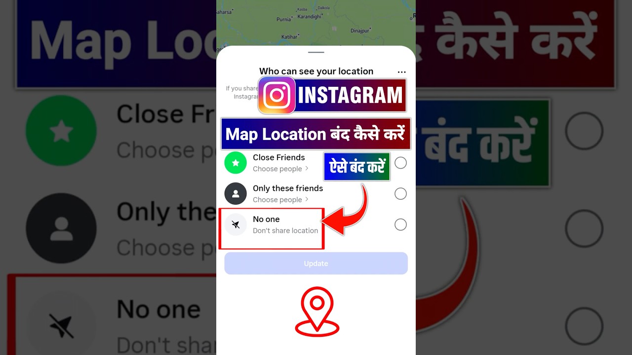 How to turn off map location in instagram 2025 | Instagram map location kaise band kare 