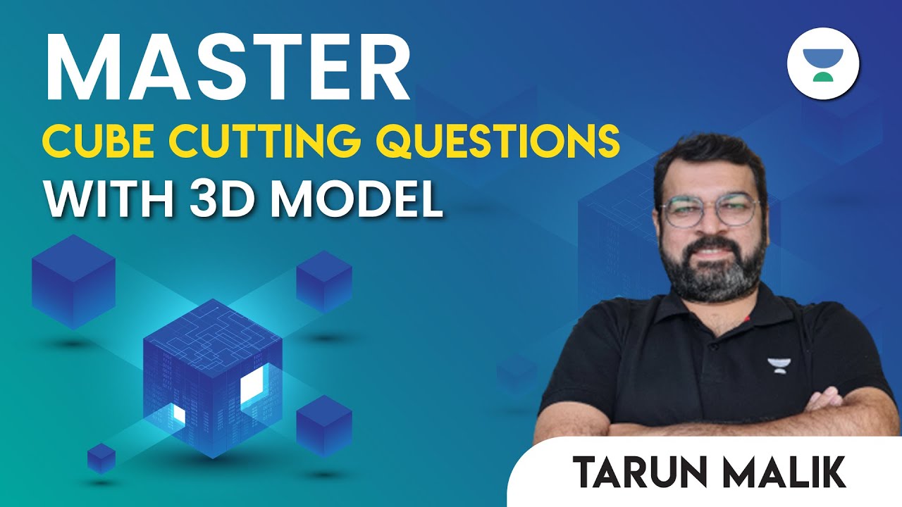 Cube Cutting Questions with 3D model | Tarun Malik #cmat2023 # ...