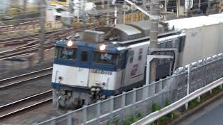 JR貨物　EF64 1002 貨物列車　津田沼駅