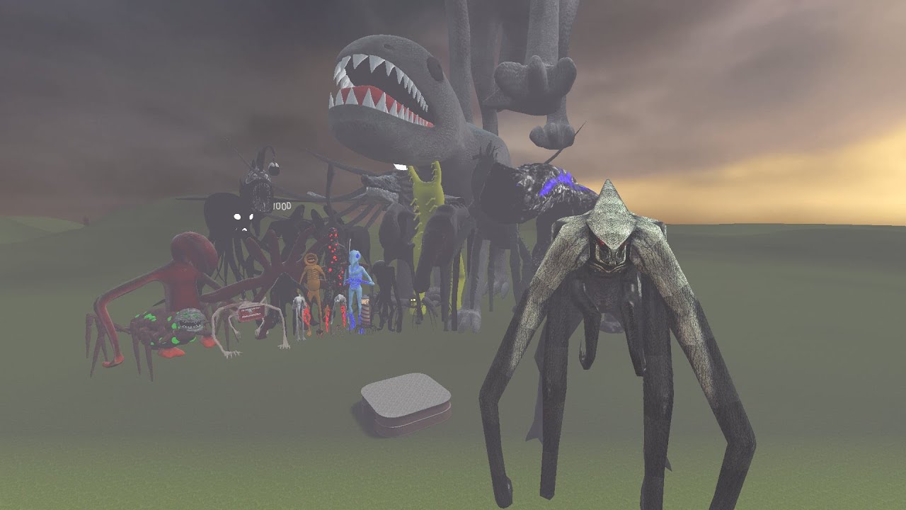 Garry's Mod Female Muto VS All Trevor Henderson Giants 