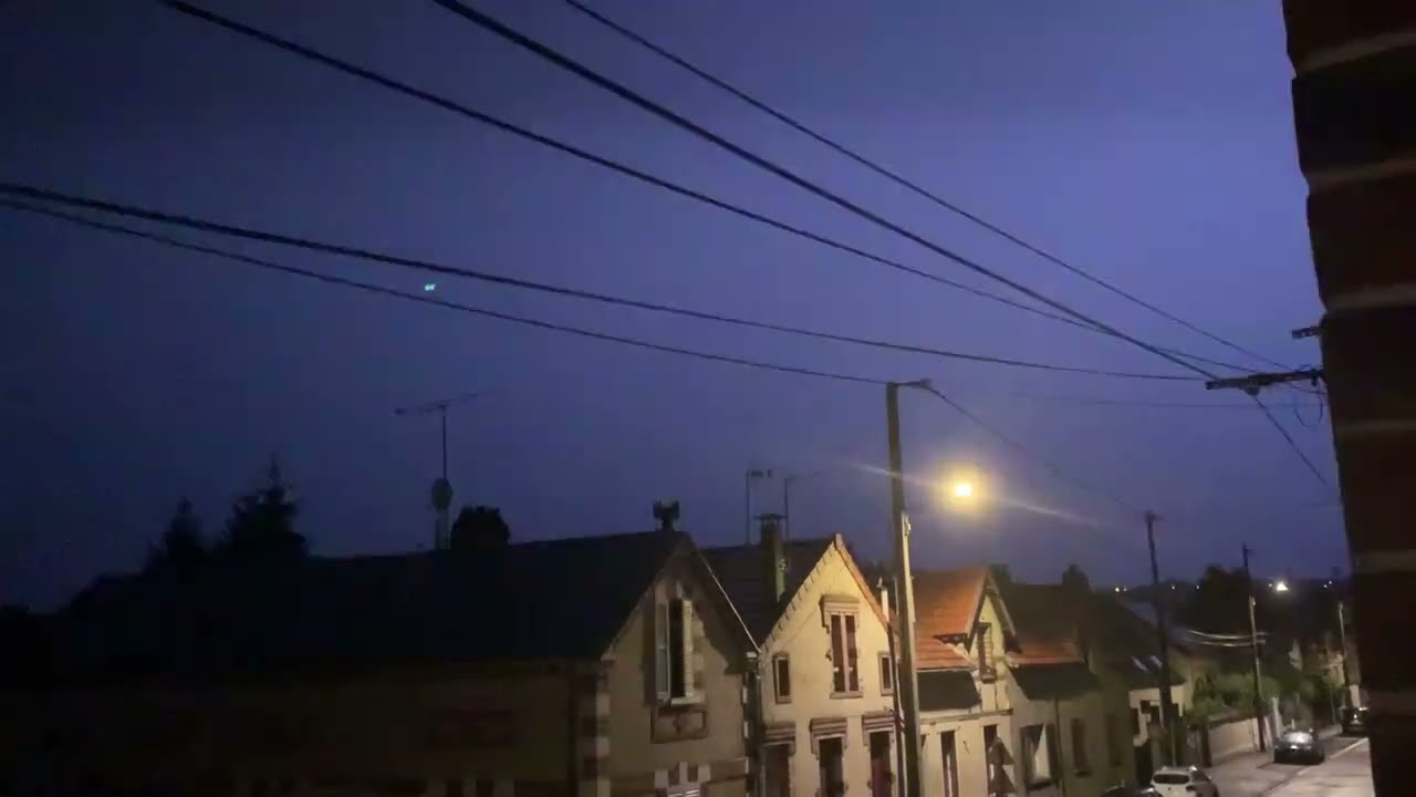 Orage dans la nuit du 4 au 5 aout à Sens (89)