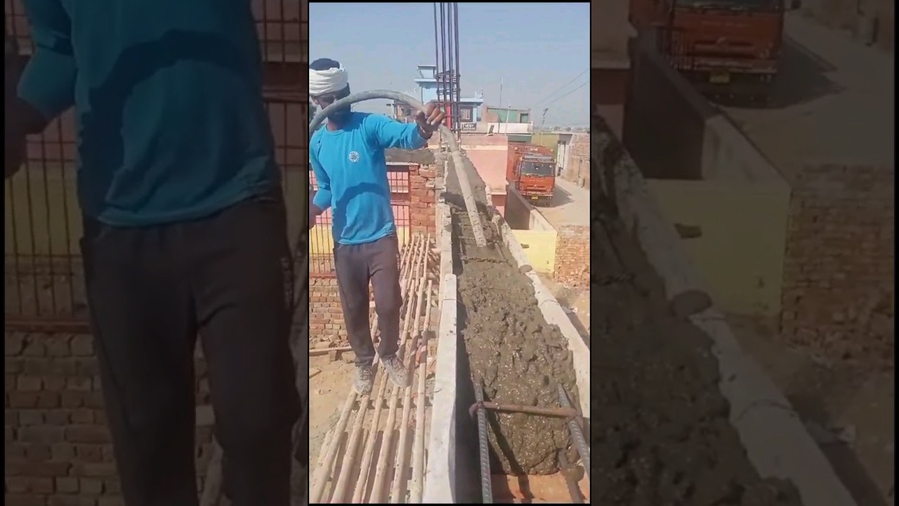 How to use Vibrator!Vibrator in concrete!!