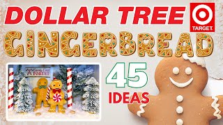 45 New GINGERBREAD DIYS & Finds for Christmas! Dollar Tree & Dollar Spot Winter Decor