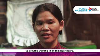 After displacement in Myanmar, Daw Dau Tsai is rebuilding her life as an animal health worker