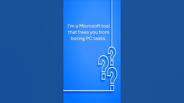 Quiz: What Microsoft Tool Frees You From Boring PC Tasks? #rpa #windows #tutorial #microsoft
