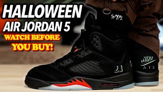 We Have A Problem...Air Jordan 5 HALLOWEEN ON FEET REVIEW! WATCH BEFORE YOU BUY! (Selling Out?)