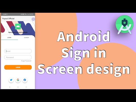Android Login Screen | Login Android Studio | Android Studio 2022