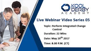 Kool Derby PMP / CAPM Webinar Series 05: How to pass PMP on the first try!