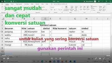 Cara Menggunakan Fungsi Convert Pada MS Excel