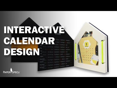 Video: Inspirerende Kalenderdesign til nytår: Shapes Calendar 2014