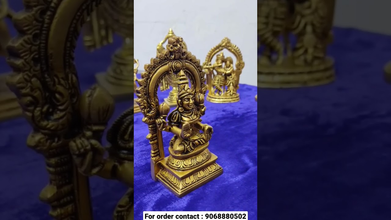 Brass Frame Laxmi Idol - The Perfect Gift for Weddings and Festivals - Shreeyaash Idols | 