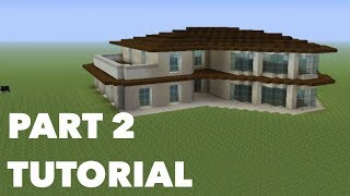 Minecraft Modern House Tutorial [part 2]
