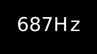 Speaker Sound Test 687Hz