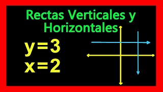 ✅👉 Ecuacion de una Recta Vertical y Horizontal