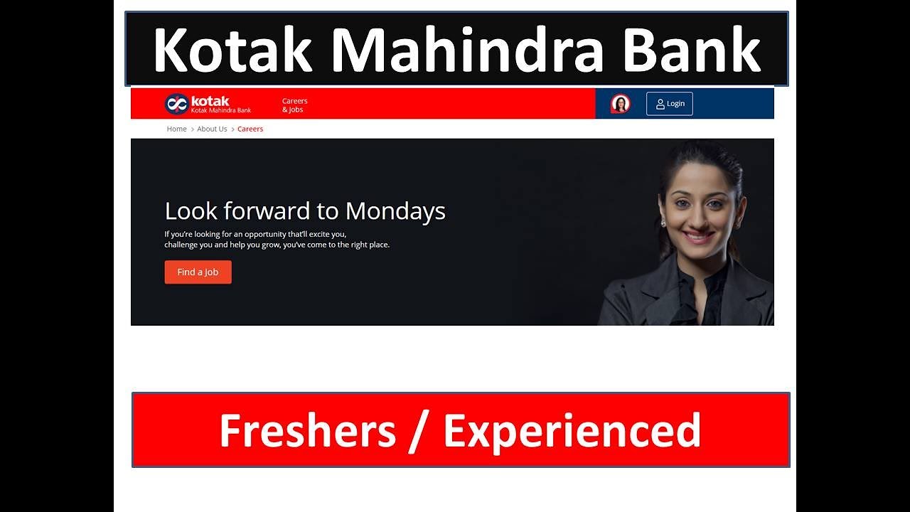 Kotak Mahindra Bank Jobs Banking Jobs 2022 Banking jobs for