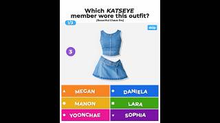 how many did you guess? 😸 guess the KATSEYE member by the outfit! (Beautiful Chaos Era) #kahoot