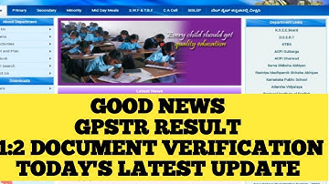 GOOD NEWS/GPSTR 1:2 DOCUMENT VERIFICATION/TODAY