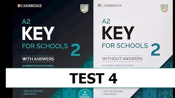 KET  A2 Key for Schools 2 Tests 4