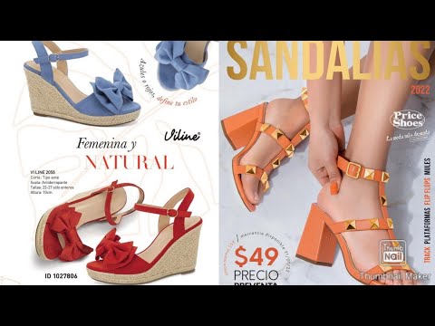 CATALOGO PRICE SHOES SANDALIAS PRIMAVERA VERANO 2022 / SANDALIAS PRICE  SHOES 2022 - YouTube