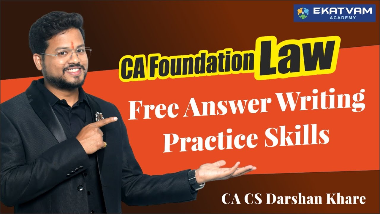 CA Foundation Law Free Answer Writing Practice Skills | Starts 20th ...