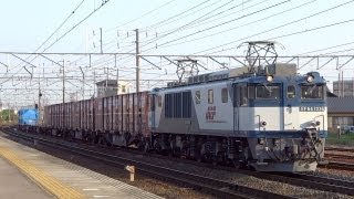 JR貨物 EF64-1038 貨物列車 (1554レ JR貨物更新色 大宮更新) 清洲駅