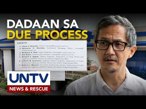 Due process sa pagsasampa ng kaso sa ilang DPWH officials sa Davao, tiniyak ni Sec. Dizon