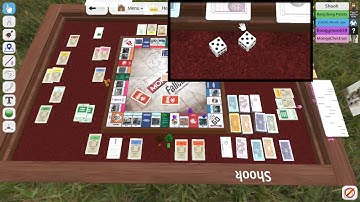 Tabletop Simulator Fallout Monopoly Part 2 (Getting Low on Caps)