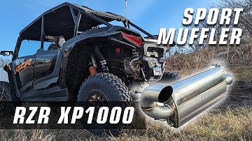 Awesome Sounding 2024+ RZR XP1000 Sport Muffler, RPM SXS XP 1000 Exhaust