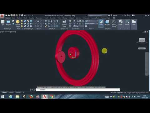 Revolve command in autocad 2020 hindi - YouTube