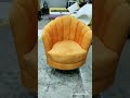 Antique Tub Chair With Golden Legs