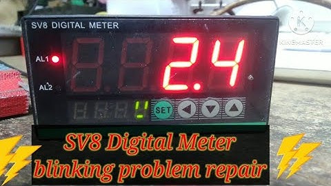 SV8 Digital tansion Meter blinking problem repair!!..SV8 Digital Meter Repair$$#!