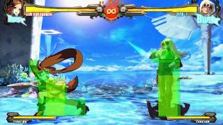 Jam Kuradoberi XRD-R2 All Normal Moves' Hitboxes (Slow Motion)