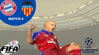 FIFA 2001 - FC Bayer Múnich vs Valencia Club de Fútbol - Ps2 gameplay  (UEFA CHAMPIONS LEAGUE 2000)