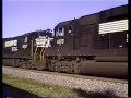 Ns train 171 with a caboose at spartanburg sc 1990