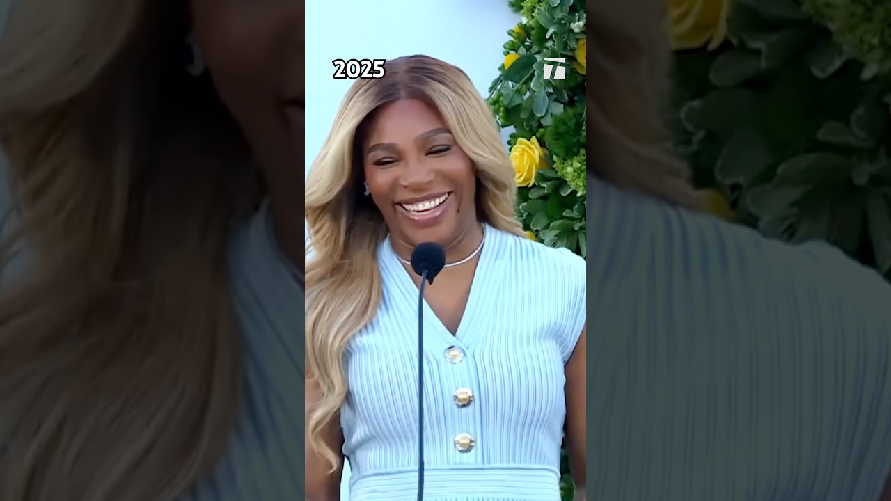 Serena Williams shocks Maria Sharapova as her HOF induction key note speaker 🎤 #tennis #tennisnews