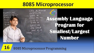 Smallest Number using 8085 | @lalpatle