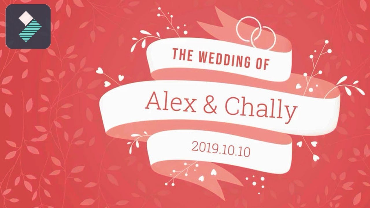 Wedding Intro - Filmora Wondershare 9 Tutorial