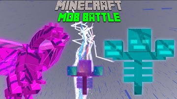 Chaos Wither(Null) Vs Executor Dragon and Witherzilla(Zeno) - Minecraft Mob Battle 