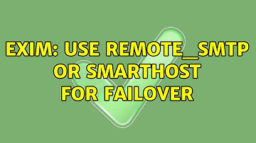 Exim: Use remote_smtp or smarthost for failover